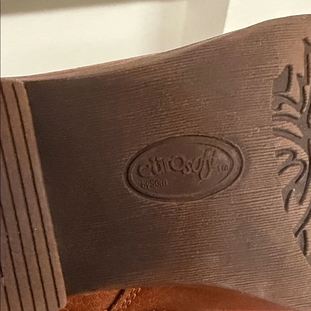 Over-the-Knee Lace-Back‎ Brown Leather Boots
